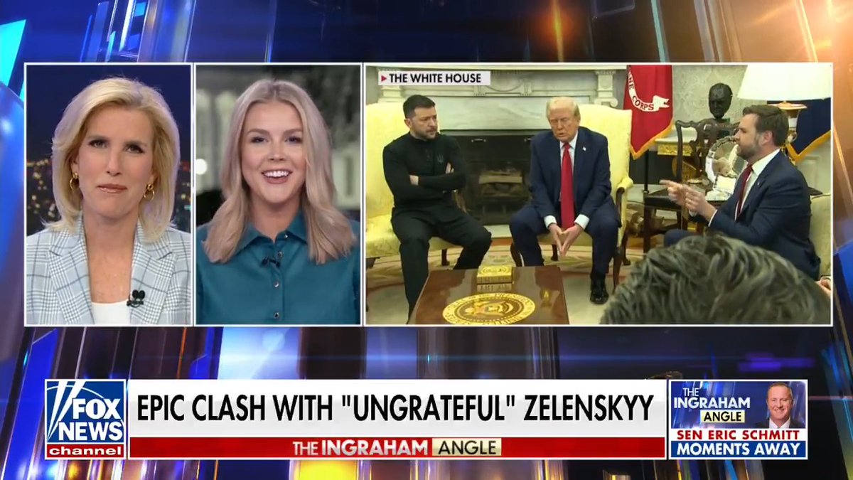 'TRUMP ATE HIS LUNCH': Karoline Leavitt says Trump figuratively &amp; literally ate Zelensky’s lunch—then called off negotiations when it became clear Zelensky wasn’t serious about peace.