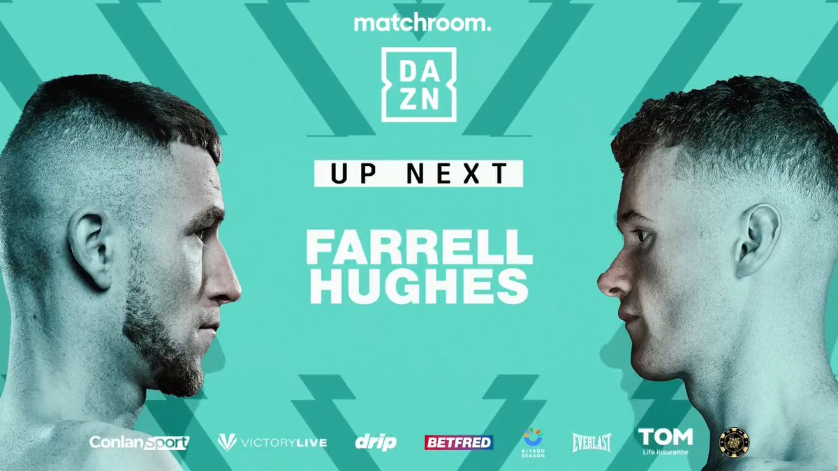 An all-Northern Ireland rematch to close out the Before The Bell portion! ⚔️ Ruadhan Farrell and Gerard Hughes run it back over eight after their draw in 2023 👀 Watch live: