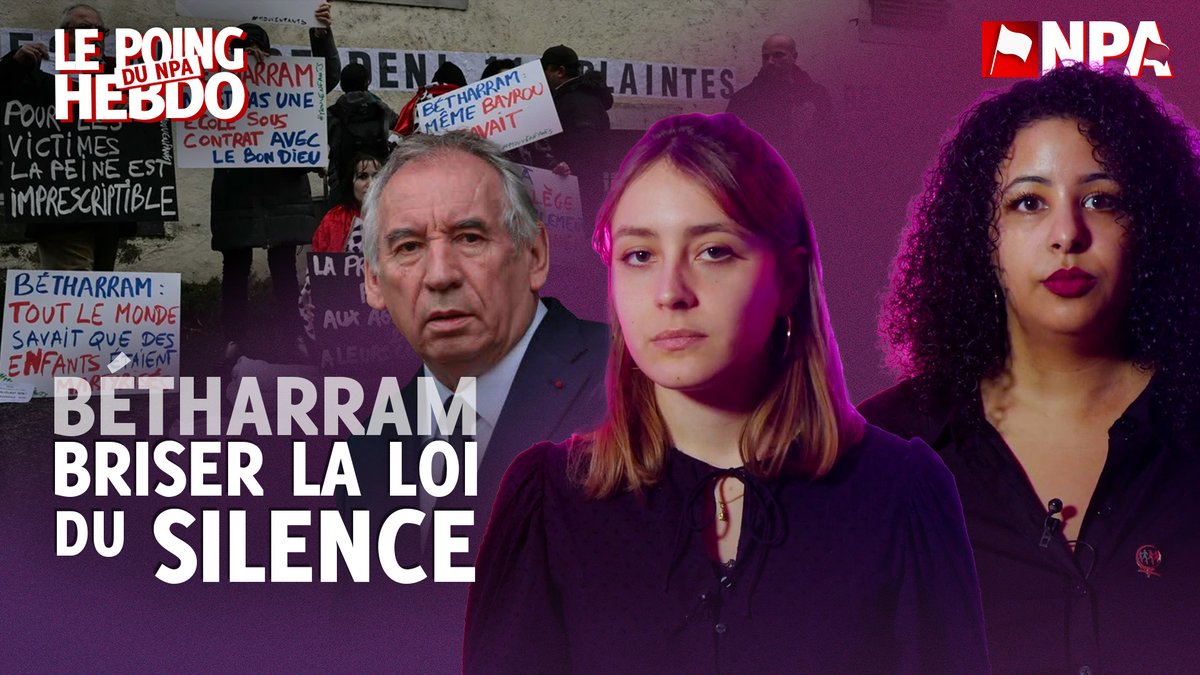 Nous devons prendre en compte dans nos luttes féministes les violences contre les enfants car elles sont aussi le produit terrible du patriarcat. Il faut briser la loi du silence, refuser d’être complices de ces agressions et être solidaires des victimes. #Betharram