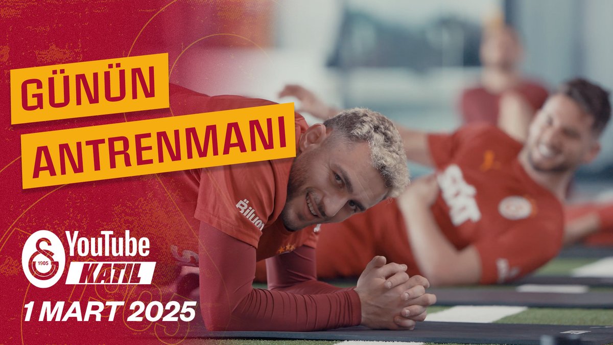 🎬 Bugün Kemerburgaz Metin Oktay Tesisleri’nde gerçekleştirilen fitness çalışmalarımızdan ve son antrenmanımızdan en özel görüntüler Galatasaray YouTube KATIL’da yayında! Tamamını izlemek için 👇
