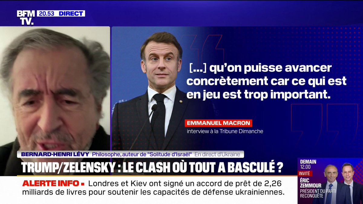 Clash Trump-Zelensky: "L'administration américaine est sous l'emprise de la doctrine, de la propagande et des éléments de langage de la Russie"