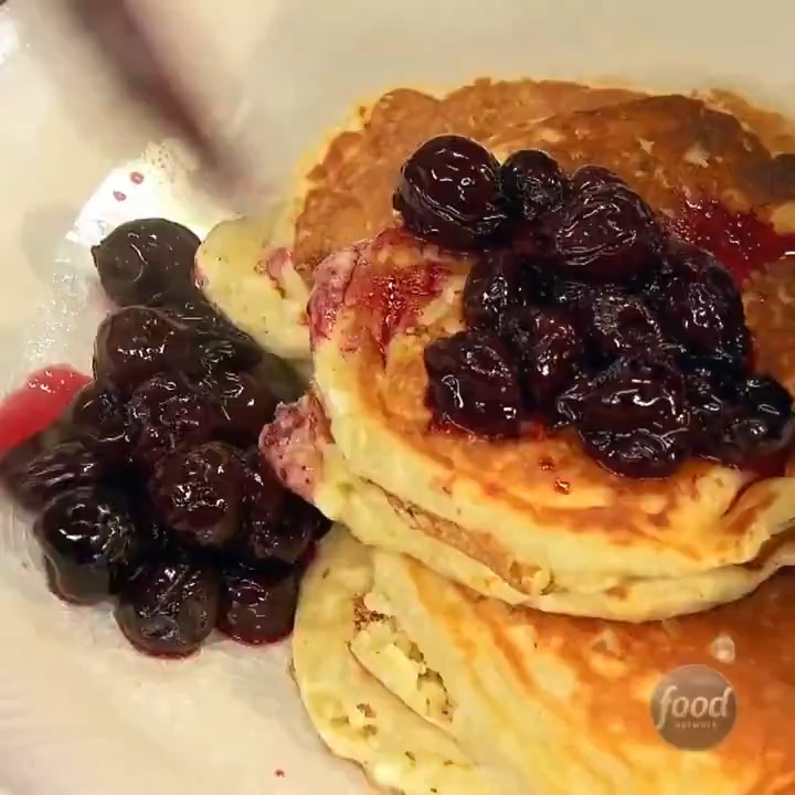 Stacks on stacks of Cream Cheese Pancakes 🥞🤗 See more of Bobby on #BeatBobbyFlay Thursdays @ 9|8c! Get Bobby Flay's recipe:
