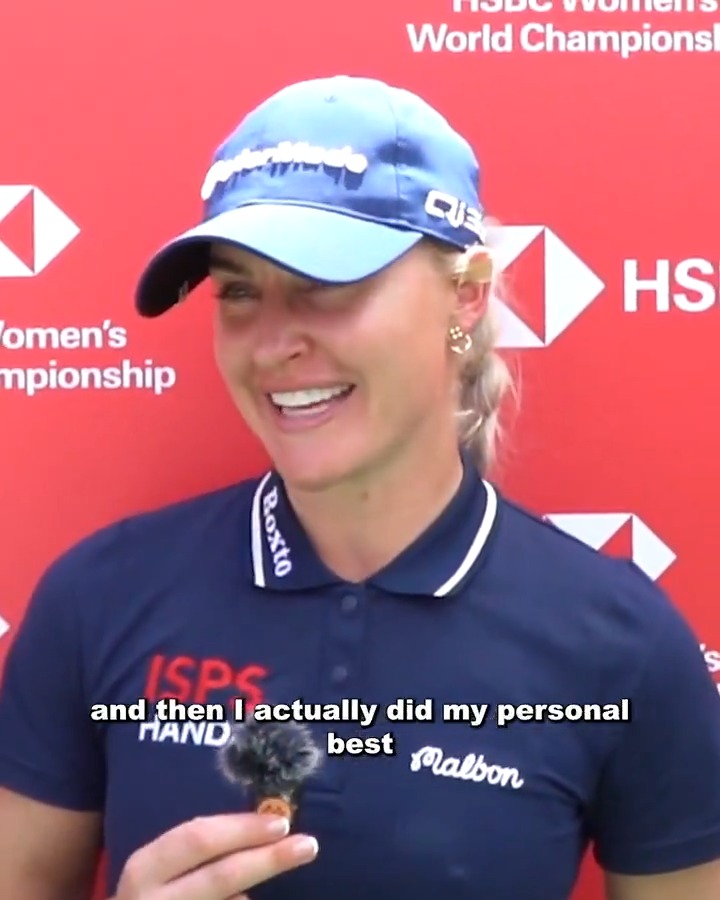 Charley Hull threw up, ran the fastest 5k of her life, then shot 68 at the HSBC Women's World Championship. 😂