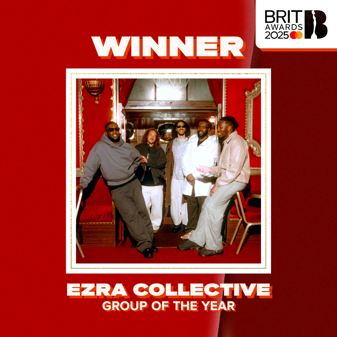 a job well done for @ezracollective... officially #BRITs 2025 Group of the Year winners 🥇 #BRITs