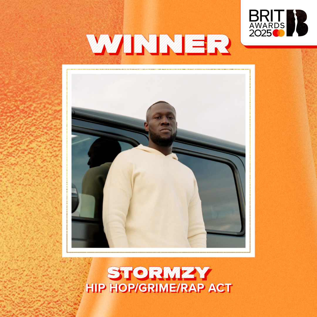 on top of the game. Stormzy is your Hip Hop/Grime/Rap Act winner for 2025 🤝 #BRITs