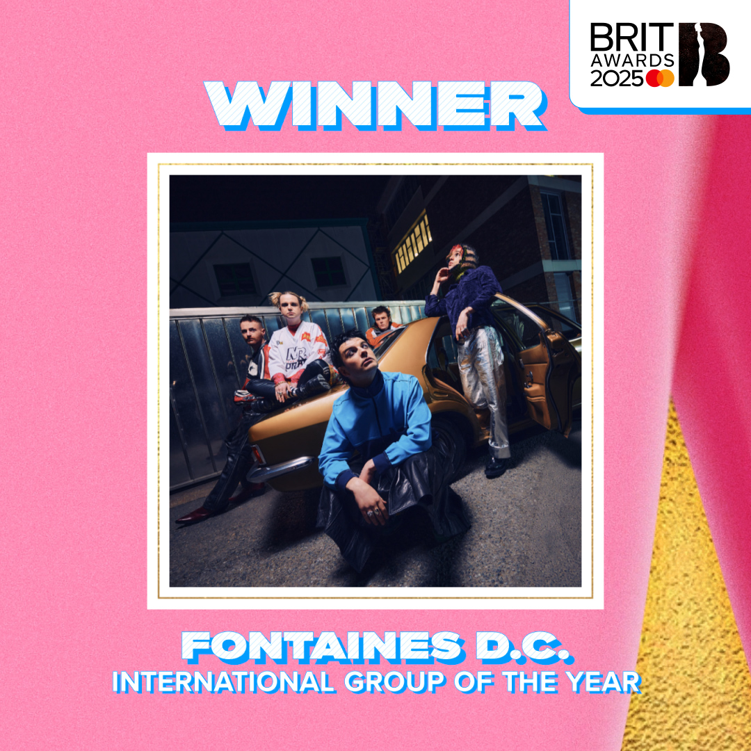 ✨ international all-stars ✨ big up's to Fontaines D.C. on being crowned International Group of the Year for 2025 #BRITs