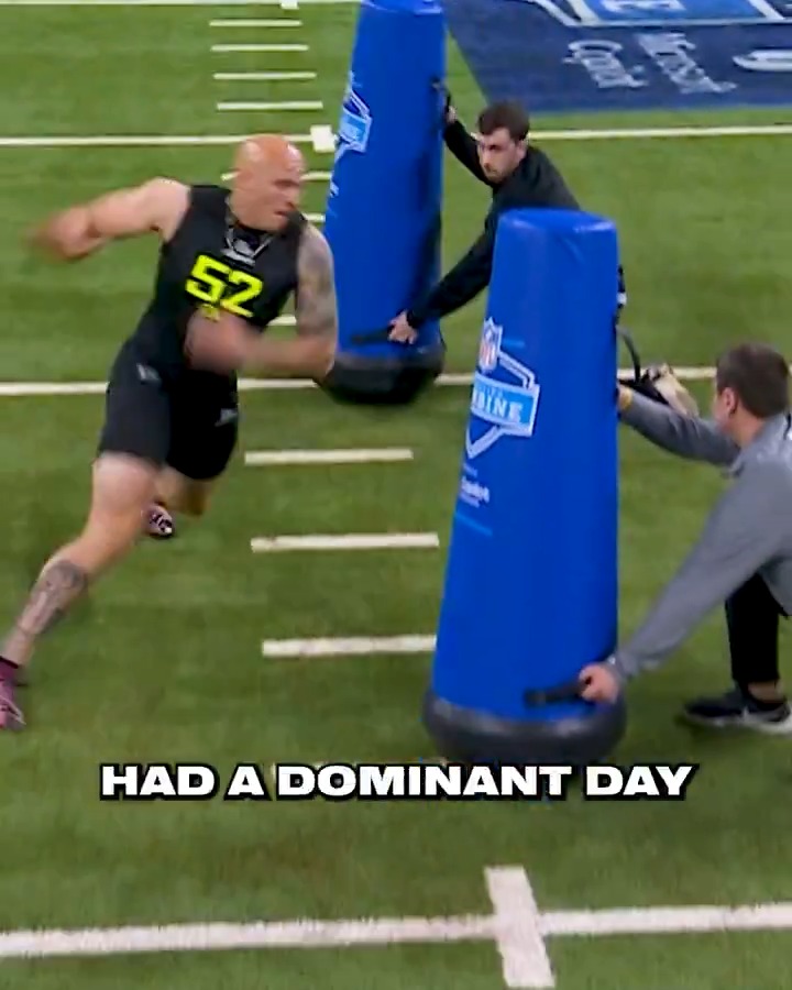 .Landon Jackson has come a long way 🙌 📺: #NFLCombine on @NFLNetwork 📱: Stream on NFL+