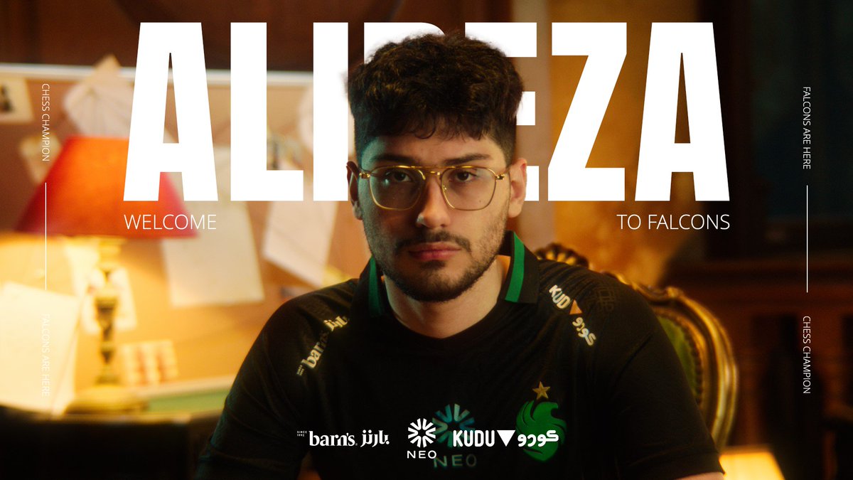 Every move tells a story… and this one changes everything ♟️ Welcome, Falcon Alireza Firouzja 🦅 #FalconsAreHere