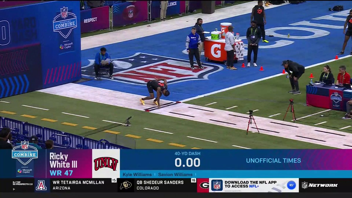On display 👟 📺 #NFLCombine on NFL Network