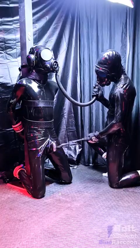 Blue Vs Blue Bolt gets tormented by @BlueR4ccoon in my playroom in Helsinki in December 2024. (download at
