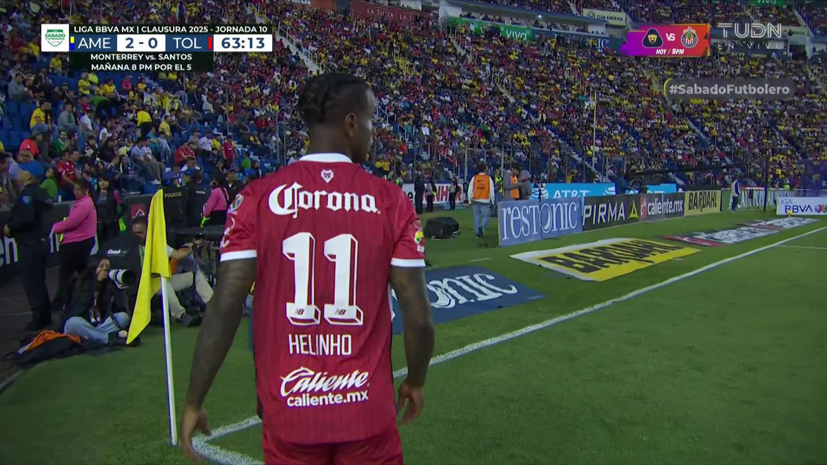 ¿Era gol del Toluca? Los diablos reclaman que el balón si había cruzado la línea 🦅 América 2-0 Toluca 😈 🔴 EN VIVO: 🇲🇽 I 🇺🇸 📺 Canal 5 I Univision y ViX #SabadoFutbolero