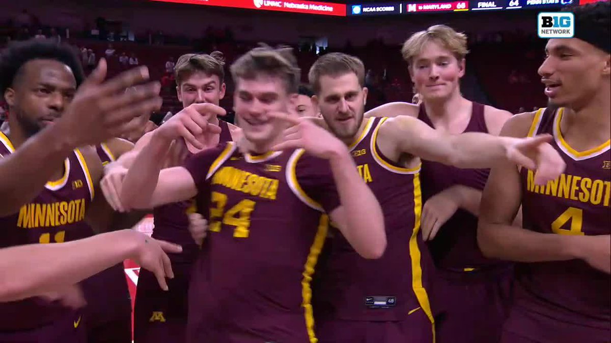 Two things Minnesota Men's Basketball's Brennan Rigsby won't soon forget: 1️⃣. His career-high 20-point day 2️⃣. This postgame interview 😊 #B1GMBBall x Lil B