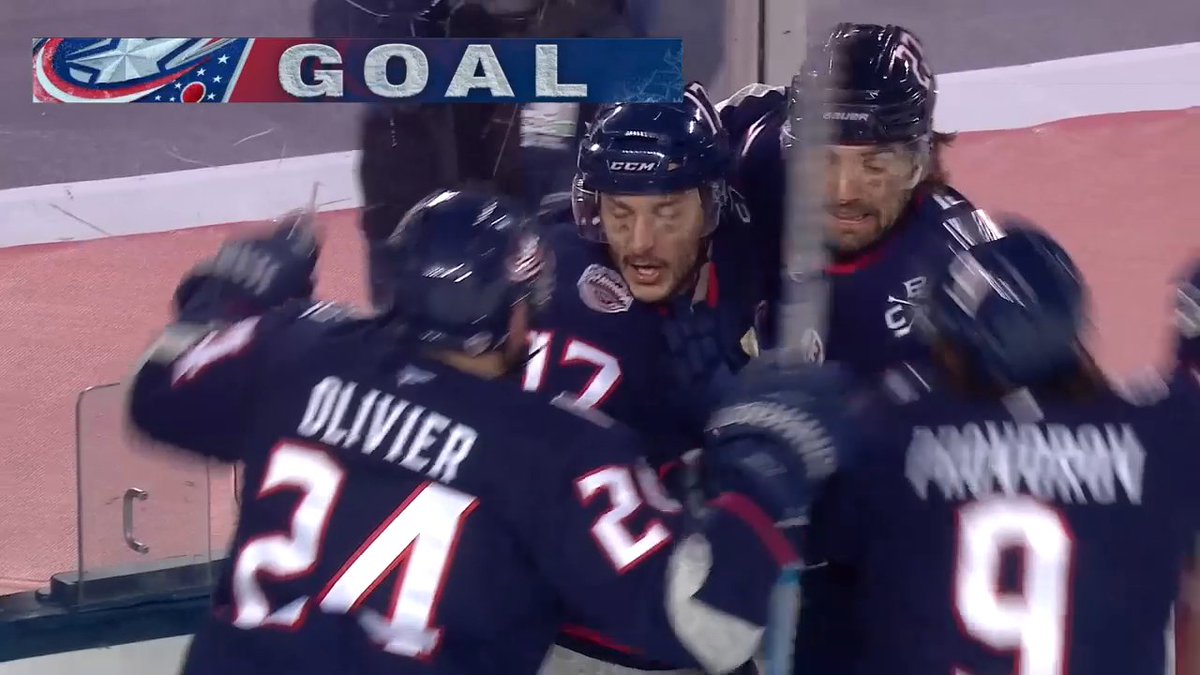 JUSTIN DANFORTH GWG 💥 He plays hero at #StadiumSeries for the Columbus Blue Jackets!