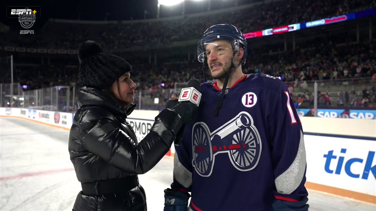 "Just an amazing feeling, something I'll never forget." Justin Danforth on scoring the game-winning goal in the Stadium Series 🤩