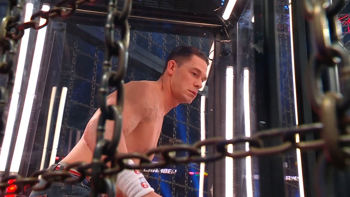 JOHN CENA wasted ZERO TIME inside the Elimination Chamber Match! #WWEChamber