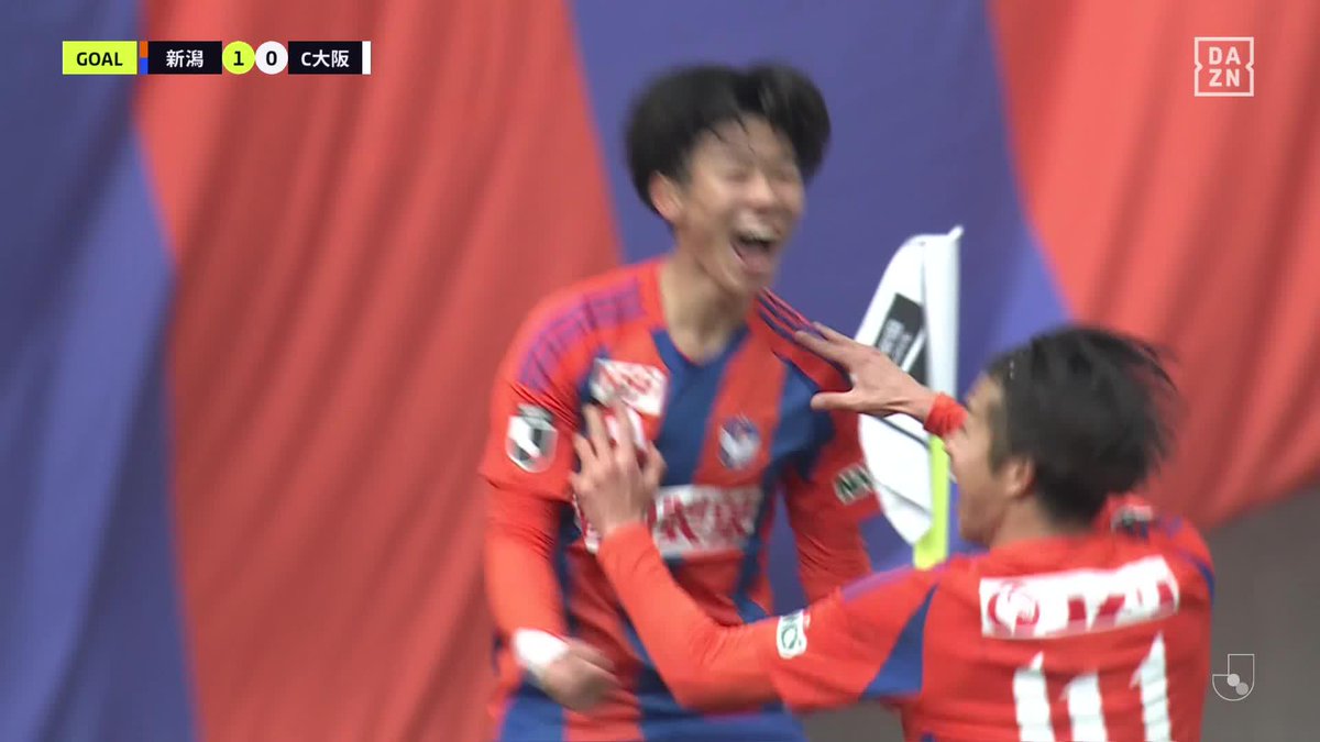#モーメントブースター でシェアして盛り上がれ!​ ⚽️ゴール (17)｜Ken Yamura​​ アルビレックス新潟 vs セレッソ大阪🔥​ いますぐ #DAZN のグループ観戦機能「#FanZone」に参加してこの興奮を共有しよう🤩​ ​DAZNでライブ配信中📺