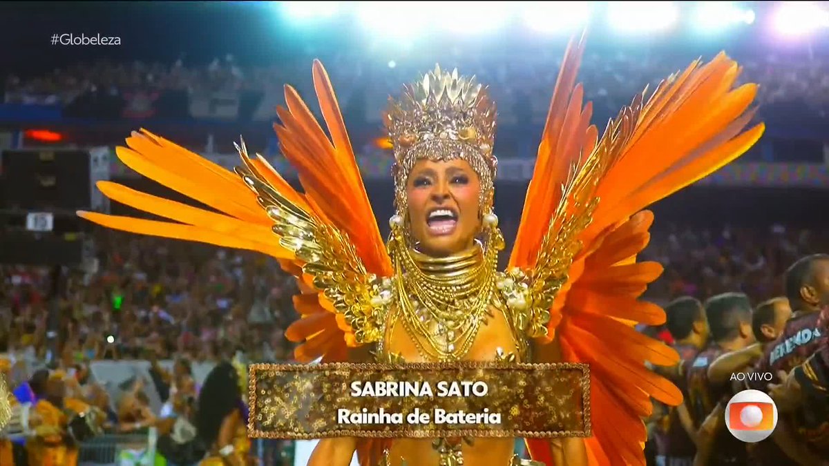 Sabrina Sato maravilhosa na Gaviões. #Globeleza