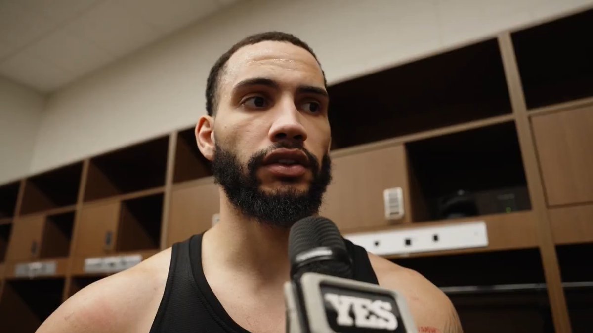 On a Saturday in which the Nets struggled on offense, Tyrese Martin led the team with 23 points on 7/11 FG shooting. Here he is with Meghan Triplett on Brooklyn's loss in Detroit.