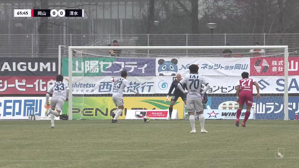 ／ 守護神が完璧なPKストップ🔥 ＼ #ファジアーノ岡山 #スベンドブローダーセン がビッグセーブでチームを救う🧤 #Ｊリーグ