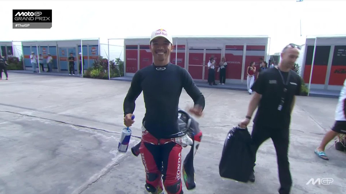 Cool, calm and collected! Home hero Somkiat Chantra is race-ready 🙌 #ThaiGP 🇹🇭