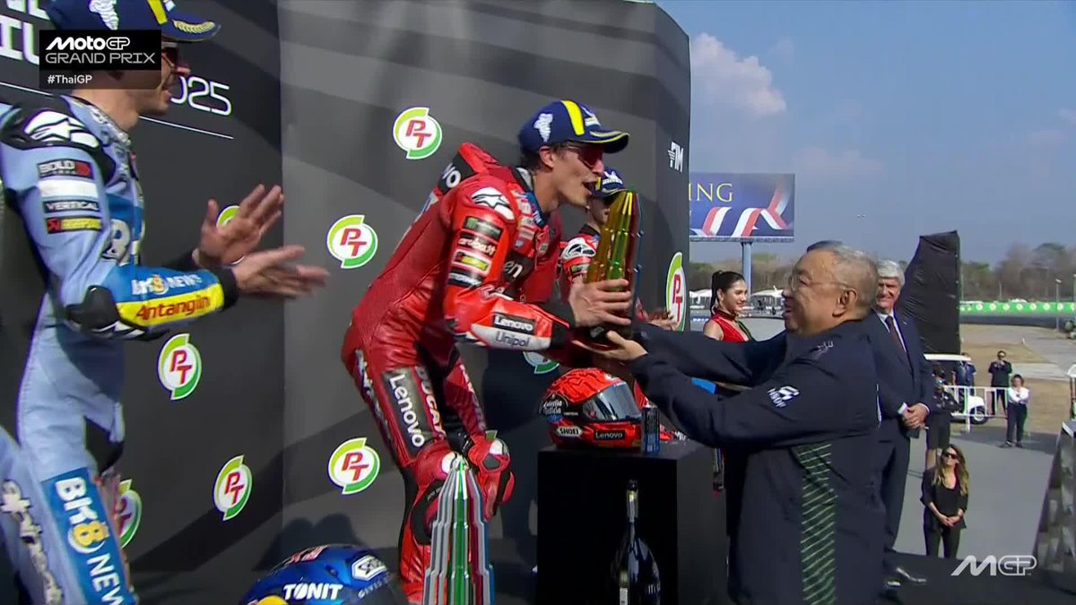 Your Grand Prix winner in Thailand 🏆Marc Márquez #ThaiGP 🇹🇭