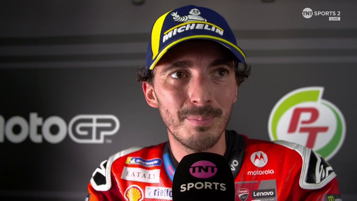 "Marc today was playing with us, honestly." Pecco Bagnaia on Marc Marquez's stellar debut weekend. 🎙 Natalie Quirk #MotoGP | #ThaiGP | Live on TNT Sports and Discovery+