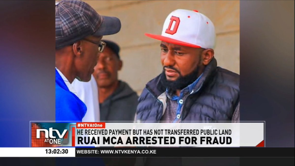 MCA Arrested For Fraud: Ruai MCA James Mwangi Karanja has been arrested and released on bail for allegedly obtaining close to Sh11 million from Somali businessmen through false pretence. #NTVatOne Number8, the poet