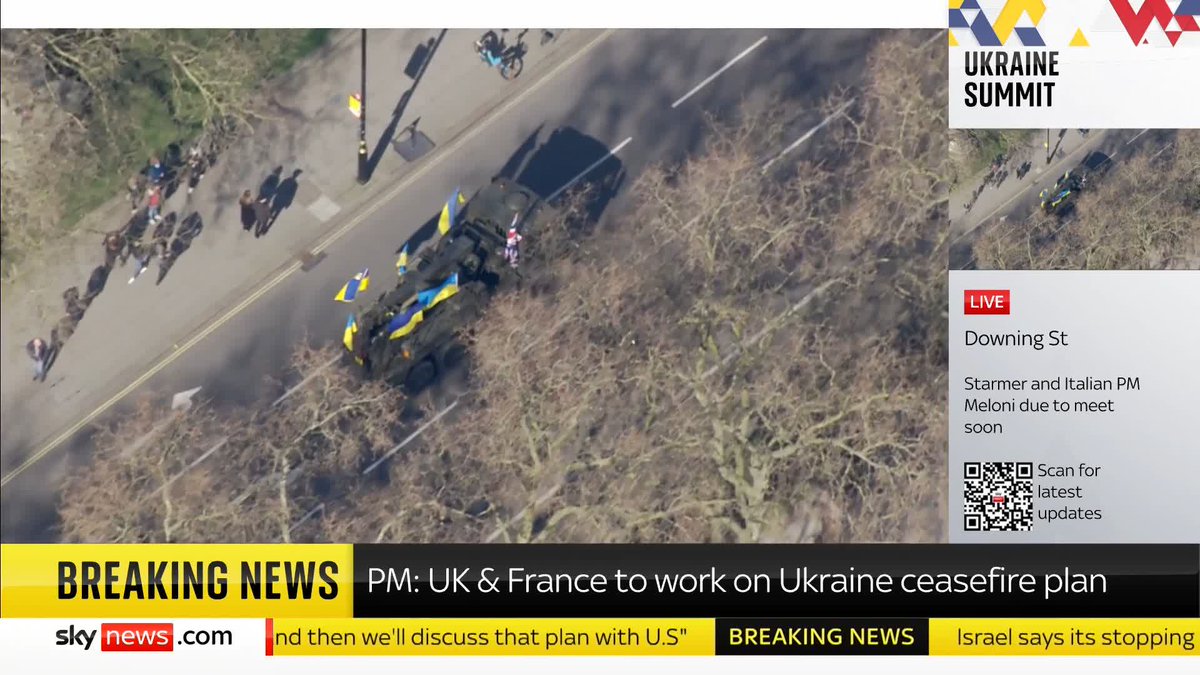Sky's Beth Rigby has this update, while a vehicle carrying the Union Flag and Ukrainian flags drives through central London. 📺 Sky 501, Virgin 602, Freeview 233 and YouTube