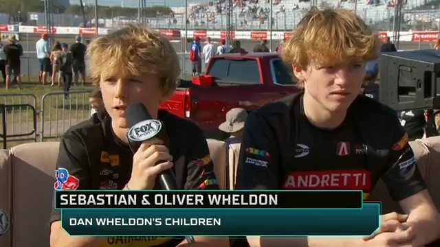 It's been 20 years since Dan Wheldon won the Grand Prix of St. Petersburg. His sons Oliver and Sebastian are with Will Buxton, James Hinchcliffe and Townsend Bell. #INDYCAR