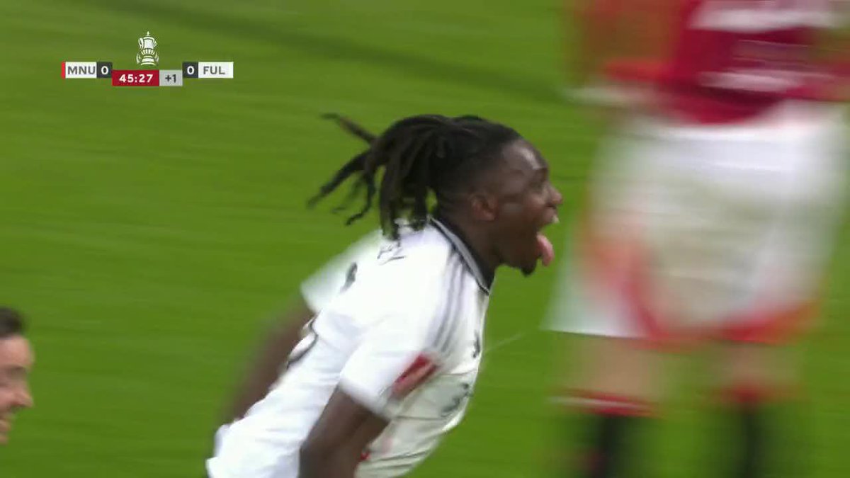 CALVIN BASSEY FOR FULHAM IN THE FA CUP OVER MANCHESTER UNITED!!