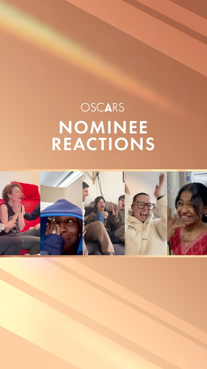 Where it all began... watch this year’s nominees react to receiving the news they’ve been nominated for an Oscar! Watch the 97th #Oscars TONIGHT, March 2nd, at 7e/4p on ABC and Hulu.