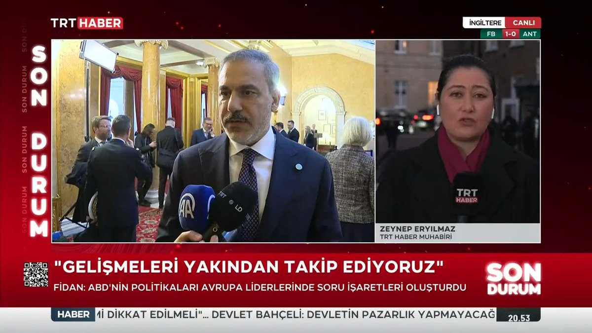 'Bakan Fidan: Cumhurbaşkanımızın da ifade ettiği gibi barışın kaybedeni olmaz' İngiltere'nin ev sahipliğinde Ukrayna konulu liderler zirvesi sona erdi. Ayrıntılar TRT HABER'de.