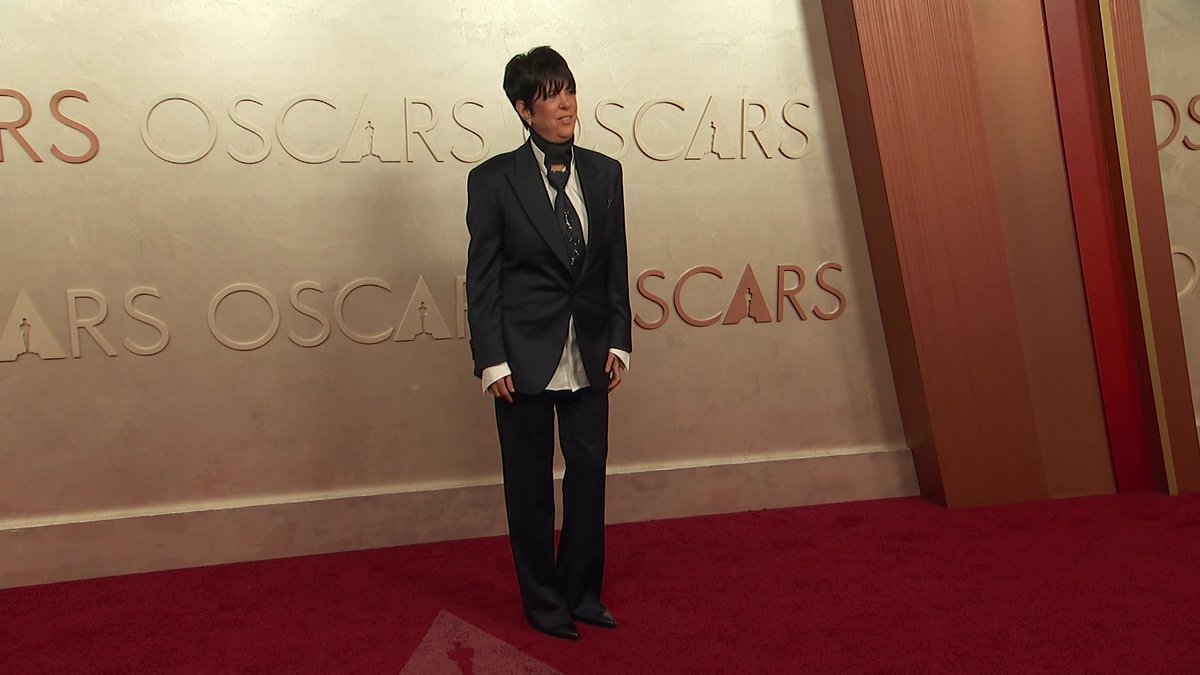 Chief of the Chop Hoes, Diane Warren, has arrived at The Oscars.