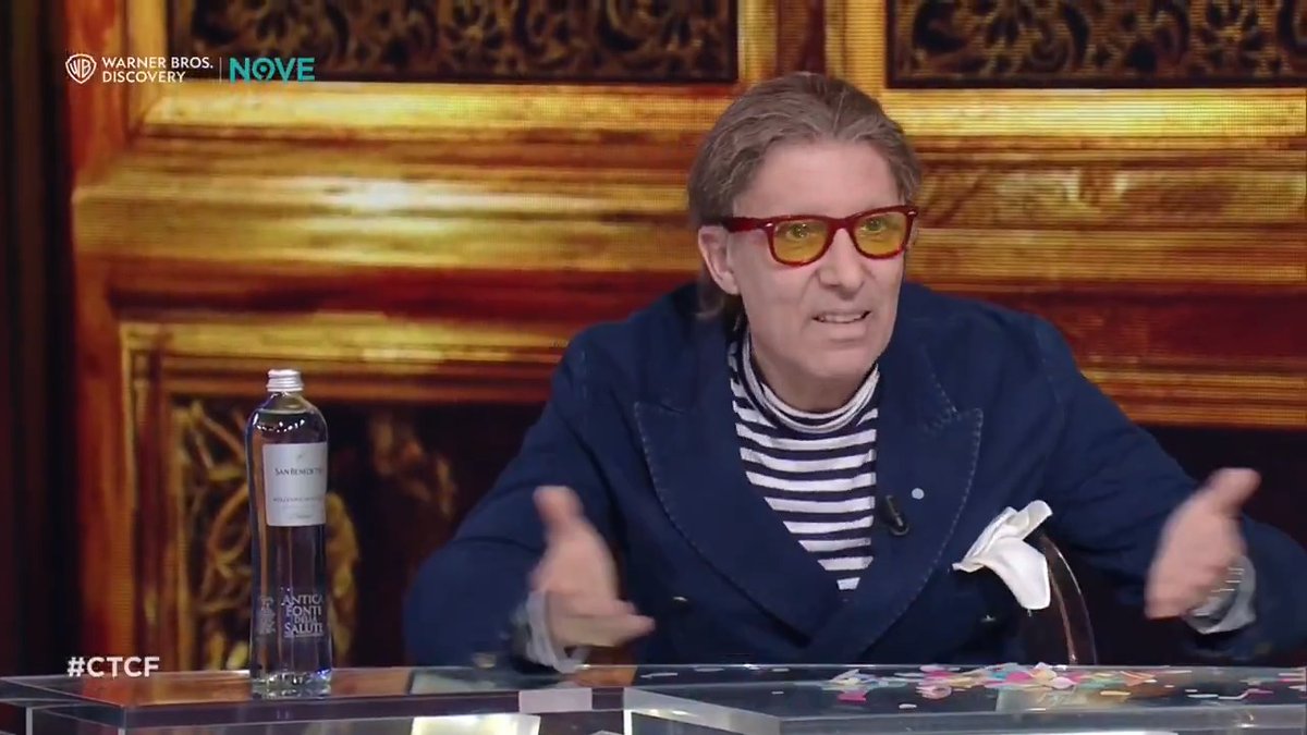 "Stasera la signora Coriandoli non c'è..." "È a pezzi!" Lapo a #CTCF