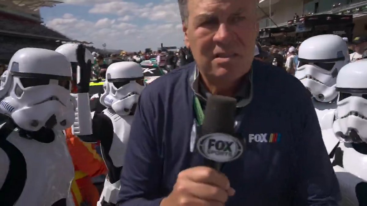 The Force is strong with this one. Walk the grid with Michael Waltrip before today's race at COTA!