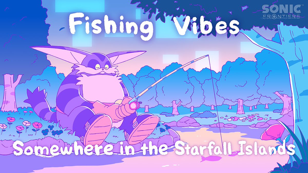 本日は #耳の日 👂 ！ ということで、『ソニックフロンティア』よりLo-Fiアニメーション「Fishing Vibes」をご紹介。 耳から癒されるこの曲が、みなさんの忙しい毎日の束の間の休憩となりますように💙🎶