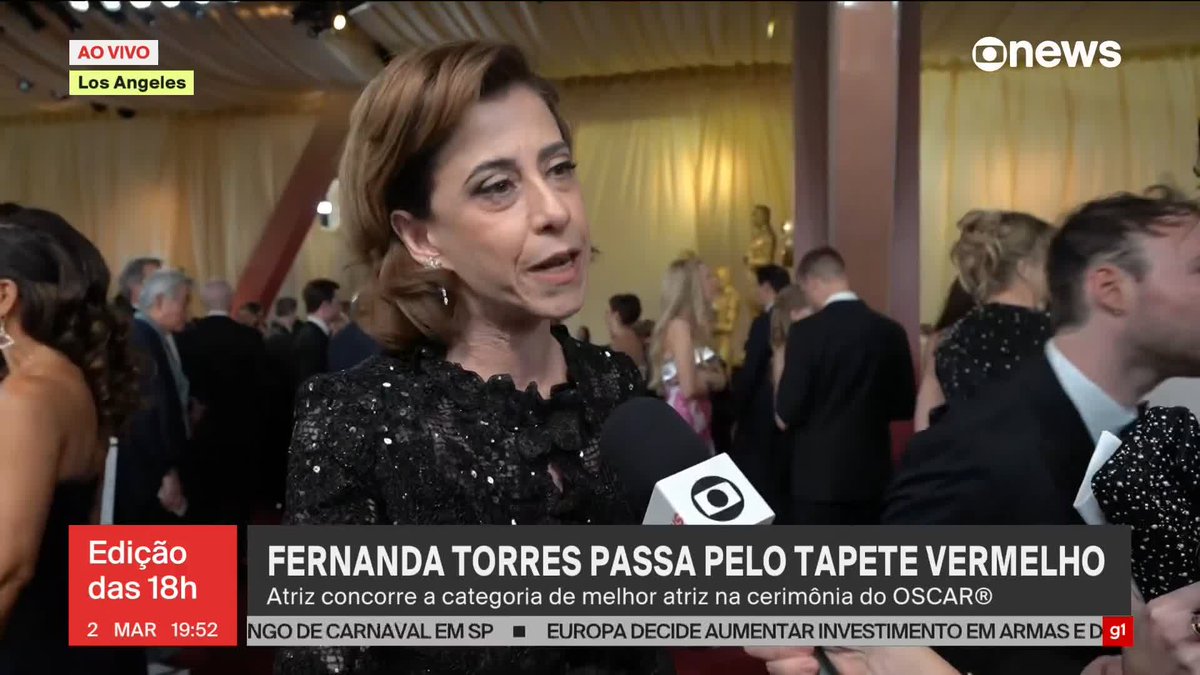 "Gente, não vai, tá? Não vai. Não vai." Fernanda Torres sobre o seu Oscar.