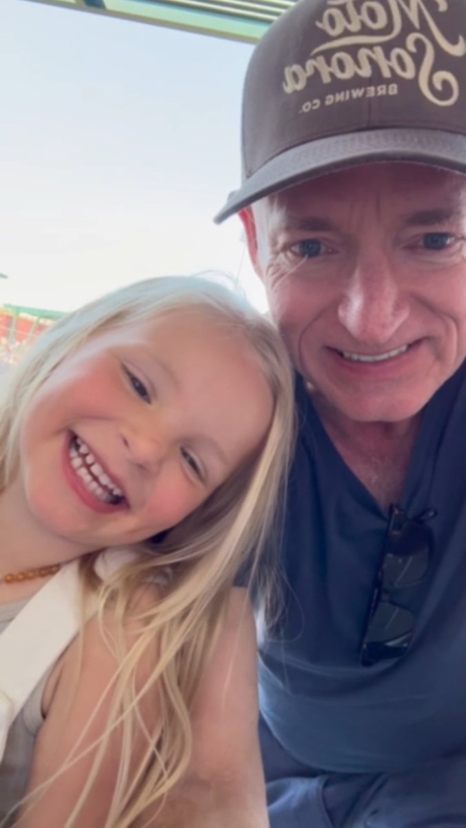 Spring training with my granddaughter today!