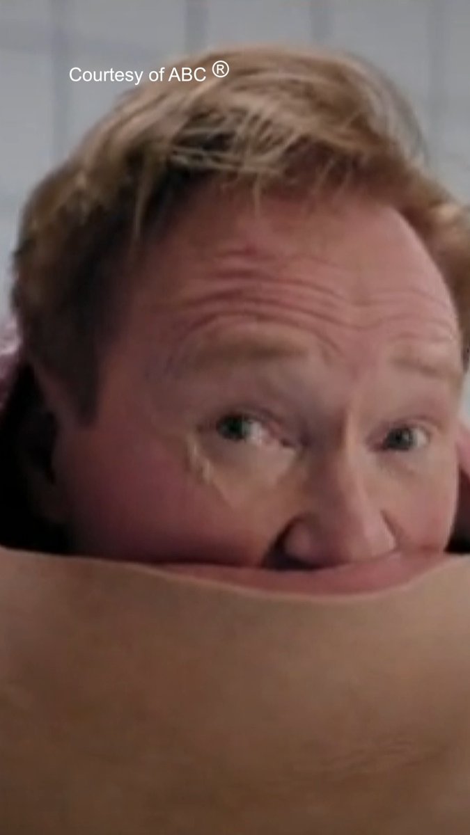 Conan O'Brien takes #TheSubstance to make his entrance at this year's #Oscars.