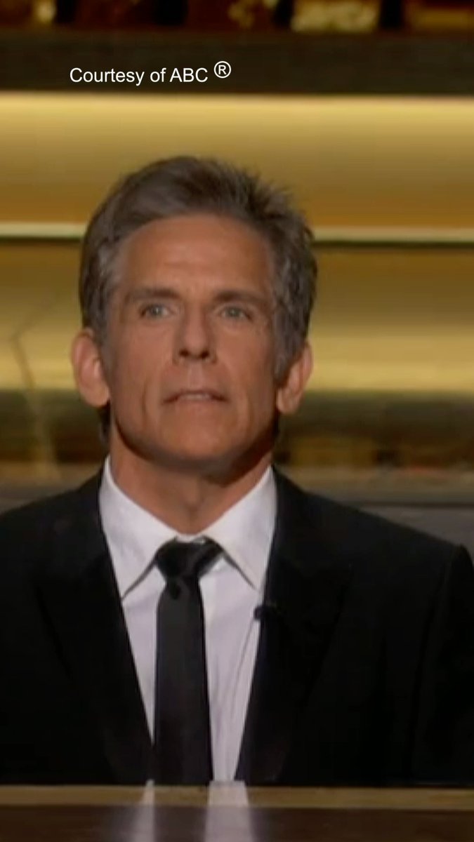 Ben Stiller suffers a production mishap while presenting at the #Oscars.
