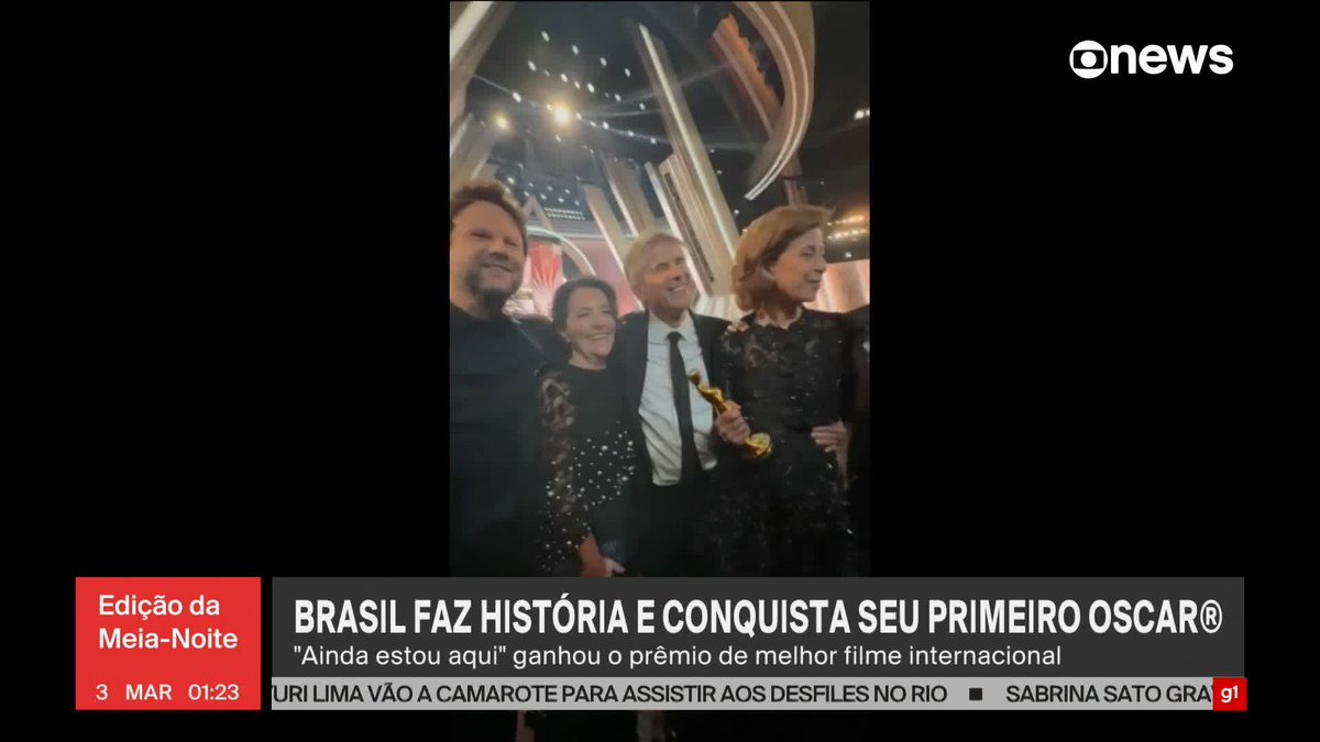 "Sorriam, fizemos história." "Quem vai agora?" Fernanda Torres sobre a vez de quem ia segurar o Oscar. ❤️🗣️