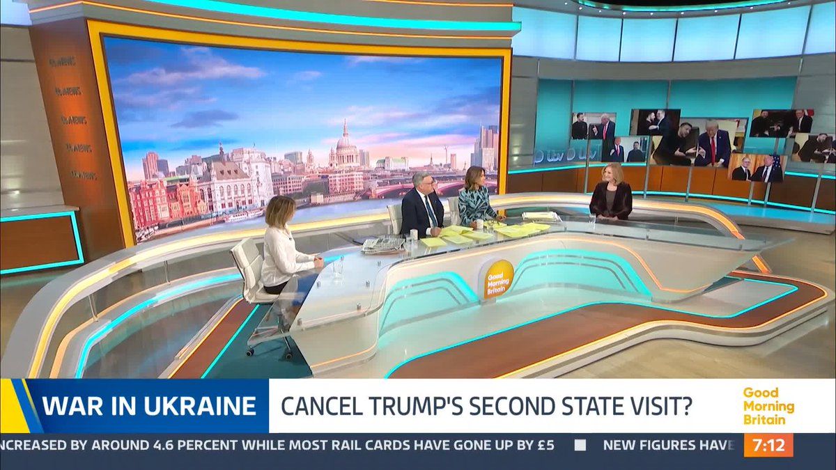 'He is on Putin's side, he is not our ally on this.' @suzanneevans1 and @zoejardiniere discuss whether or not Trump should cancel his second state visit.