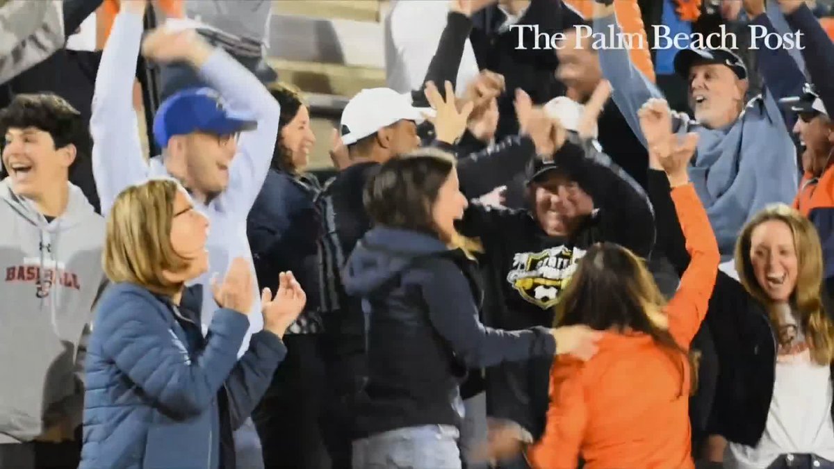A wholesome moment as Tiger Woods celebrated as his daughter Sam won the Florida soccer state Championship with her school 🏆