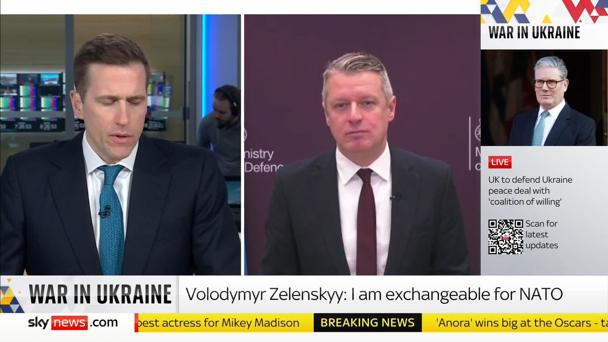 "The war could stop tomorrow if President Putin stopped his illegal and unprovoked aggression" Armed Forces Minister Luke Pollard MP reacts to UK Ambassador to the US Peter Mandelson's comments yesterday on a possible ceasefire in the Ukraine War.