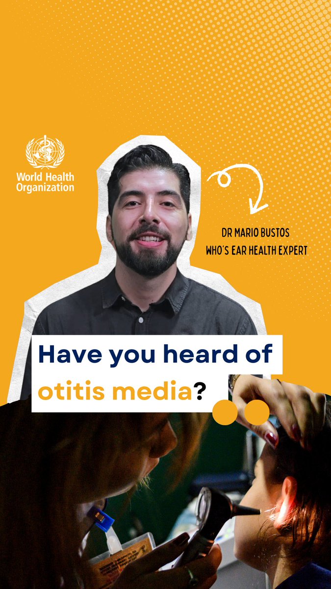 Do you have children aged 0 to 5? Parents, listen up! 📢 On #WorldHearingDay, World Health Organization (WHO)'s Dr Mario Bustos shares expert advice on otitis media and #HearingCare tips to protect your children's ears from this common hearing condition. 👂 Watch the video and share with your friends!