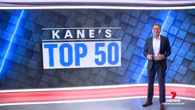 It's been one of the most anticipated lists during the pre-season, and this year Kane Cornes has compiled his top 50 players in the competition. Tomorrow on 7NEWS at 6pm: The countdown to number one - Kane’s top five players in the AFL. 7AFL #7NEWS