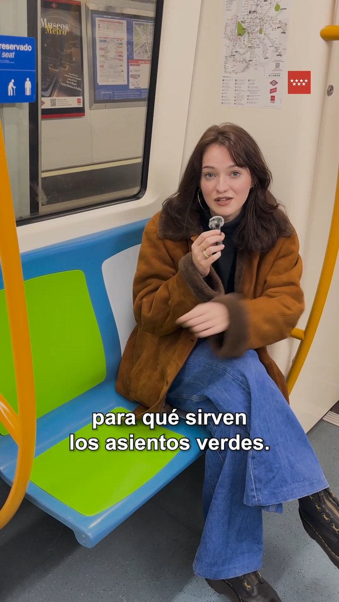 🚇 La Comunidad de Madrid amplía a todos los trenes de Metro los asientos verdes reservados para personas con movilidad reducida. ✔️ Se van a vinilar 7.000 plazas destinadas también a mayores y embarazadas para facilitar su identificación. #Accesibilidad