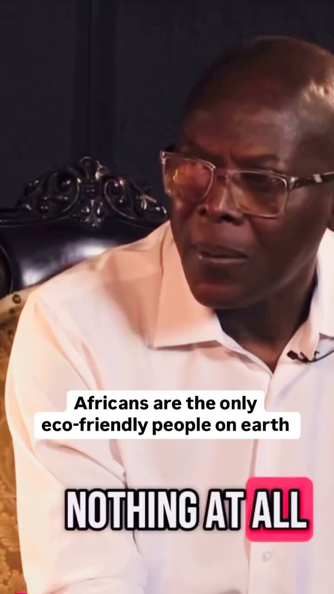 Africans and the black people are the only eco friendly people on earth.