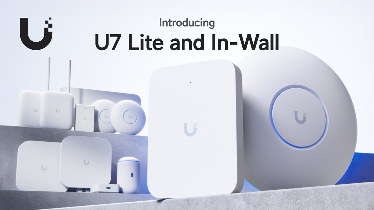 We're excited to introduce: 🔹U7 Lite - An ultra-compact yet powerful WiFi 7 AP at an incredible $99 price point. 🔹U7 In-Wall - A sleek, wall-optimized WiFi 7 AP with an integrated 2.5 GbE PoE switch, designed for private room deployments. Learn More >