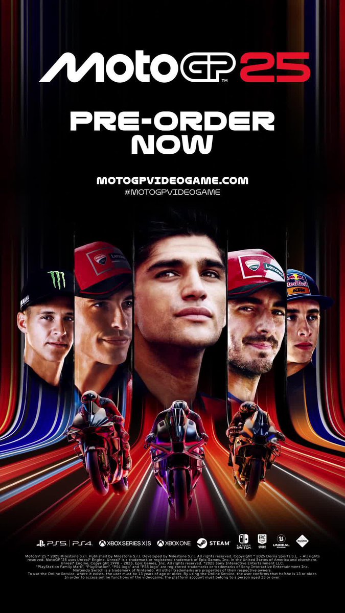 Rev up the Heart of Racing with #MotoGP25 on April 30th 🏍️ Experience the 2025 Championship with official riders, tracks, and exciting new features 🎮 Pre-order it now 👉 #MotoGP